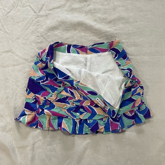 ~ZARA Ruffle Skirt Bright Multicolor~ - Picture 3 of 6